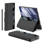 For Samsung Galaxy Z Fold7 5G GKK Integrated Full Coverage Flip Phone Case with Pen Slot, Not Included Pen(Black)