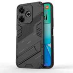 For Xiaomi Redmi 13 4G Punk Armor 2 in 1 PC + TPU Phone Case with Holder(Black)