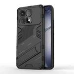 For Redmi K70 Ultra Global Punk Armor 2 in 1 PC + TPU Phone Case with Holder(Black)