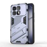 For Redmi K70 Ultra Global Punk Armor 2 in 1 PC + TPU Phone Case with Holder(Grey)