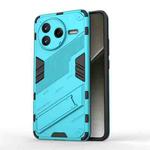 For Redmi K80 Punk Armor 2 in 1 PC + TPU Phone Case with Holder(Blue)