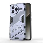 For Redmi K80 Pro Punk Armor 2 in 1 PC + TPU Phone Case with Holder(Grey)