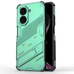 For Redmi A5 4G 171.1mm / Poco C71 Punk Armor 2 in 1 PC + TPU Phone Case with Holder(Green)