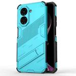 For Redmi A5 4G 171.1mm / Poco C71 Punk Armor 2 in 1 PC + TPU Phone Case with Holder(Blue)