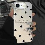 For iPhone 7 / 8 / SE 2022 Silver Painting PC Hybrid TPU Phone Case(Love Hearts White)