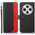 For Redmi 14C 4G KHAZNEH Litchi Texture Leather RFID Phone Case(Black)