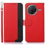 For Redmi K80 / K80 Pro KHAZNEH Litchi Texture Leather RFID Phone Case(Red)