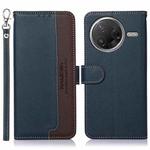 For Redmi K80 / K80 Pro KHAZNEH Litchi Texture Leather RFID Phone Case(Blue)