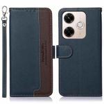 For Redmi 13X KHAZNEH Litchi Texture Leather RFID Phone Case(Blue)