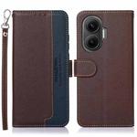 For Redmi Turbo 4 Pro KHAZNEH Litchi Texture Leather RFID Phone Case(Brown)