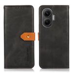 For Redmi Turbo 4 Pro KHAZNEH Cowhide Texture Flip Leather Phone Case(Black)