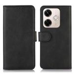 For Redmi 13X Cow Texture Leather Phone Case(Black)