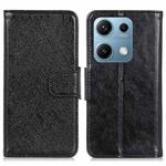 For Redmi Note 14S 4G Nappa Texture Horizontal Flip Leather Phone Case(Black)