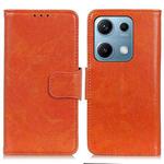 For Redmi Note 14S 4G Nappa Texture Horizontal Flip Leather Phone Case(Orange)