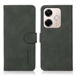 For Redmi 13x KHAZNEH Matte Texture Leather Phone Case(Green)