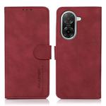 For Redmi A5 4G 171.7mm / Poco C71 KHAZNEH Matte Texture Leather Phone Case(Red)