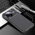 For Redmi K80 Pro Carbon Fiber Texture Shockproof TPU Phone Case(Black)