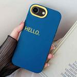 For iPhone 7 / 8 / SE 2022 HELLO Word PC Hybrid TPU Phone Case(Royal Blue)