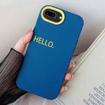 For iPhone 7 Plus / 8 Plus HELLO Word PC Hybrid TPU Phone Case(Royal Blue)