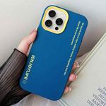 For iPhone 13 Pro Simple Words PC Hybrid TPU Phone Case(Royal Blue)