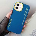 For iPhone 12 / 12 Pro Simple Words PC Hybrid TPU Phone Case(Royal Blue)