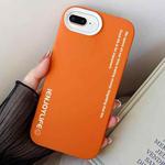 For iPhone 7 Plus / 8 Plus Simple Words PC Hybrid TPU Phone Case(Orange)