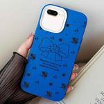 For iPhone 7 Plus / 8 Plus Floral Bow PC Hybrid TPU Phone Case(Blue)