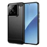 For Xiaomi 15 Carbon Fiber Brushed Texture TPU Phone Case(Black)