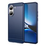 For Xiaomi Poco X7 Pro Carbon Fiber Brushed Texture TPU Phone Case(Blue)