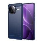 For Xiaomi Poco F7 Ultra Carbon Fiber Brushed Texture TPU Phone Case(Blue)