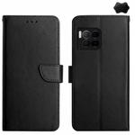 For T-Mobile REVVL 7 Pro 5G HT02 Genuine Leather Fingerprint-proof Flip Phone Case(Black)