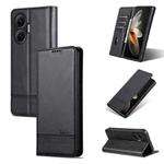 For Redmi Turbo 4 Pro AZNS Magnetic Calf Texture Flip Leather Phone Case(Black)