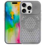 For iPhone 16 Pro Pure Color Honeycomb Aromatherapy MagSafe Phone Case(Grey)