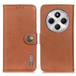 For Redmi 14C 4G KHAZNEH Cowhide Texture Horizontal Flip Leather Phone Case(Brown)