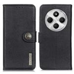 For Redmi 14C 4G KHAZNEH Cowhide Texture Horizontal Flip Leather Phone Case(Black)