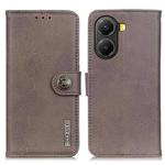 For Redmi Turbo 4 KHAZNEH Cowhide Texture Horizontal Flip Leather Phone Case(Khaki)