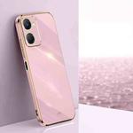 For vivo Y18 XINLI Straight Edge 6D Electroplate TPU Phone Case(Cherry Purple)