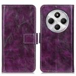 For Redmi 14C 4G Retro Crazy Horse Texture Leather Phone Case(Purple)