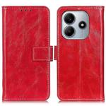For Redmi Note 14 4G Retro Crazy Horse Texture Leather Phone Case(Red)