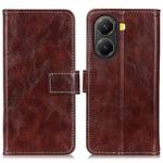 For Redmi Turbo 4 Retro Crazy Horse Texture Leather Phone Case(Brown)