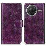 For Redmi K80 / K80 Pro Retro Crazy Horse Texture Leather Phone Case(Purple)