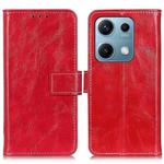 For Redmi Note 14S 4G Retro Crazy Horse Texture Leather Phone Case(Red)