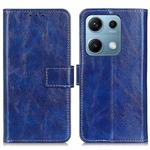 For Redmi Note 14S 4G Retro Crazy Horse Texture Leather Phone Case(Blue)