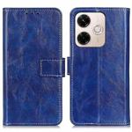 For Redmi 13x Retro Crazy Horse Texture Leather Phone Case(Blue)