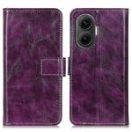 For Redmi Turbo 4 Pro Retro Crazy Horse Texture Leather Phone Case(Purple)