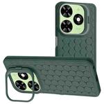 For Infinix Smart 8 Honeycomb Radiating Lens Holder TPU Phone Case(Green)