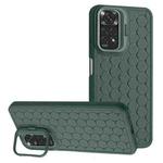 For Xiaomi Redmi Note 11 Pro Honeycomb Radiating Lens Holder TPU Phone Case(Green)