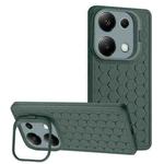 For Xiaomi Redmi Note 13 Pro 4G Honeycomb Radiating Lens Holder TPU Phone Case(Green)