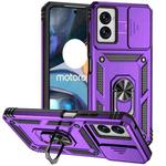 For Motorola Moto G Power 5G 2024 Sliding Camshield Holder Phone Case(Purple)