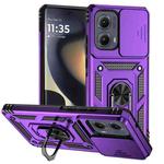 For Motorola Edge 5G 2024 Sliding Camshield Holder Phone Case(Purple)